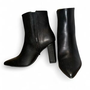 Wild Pair Black Faux Leather Boots